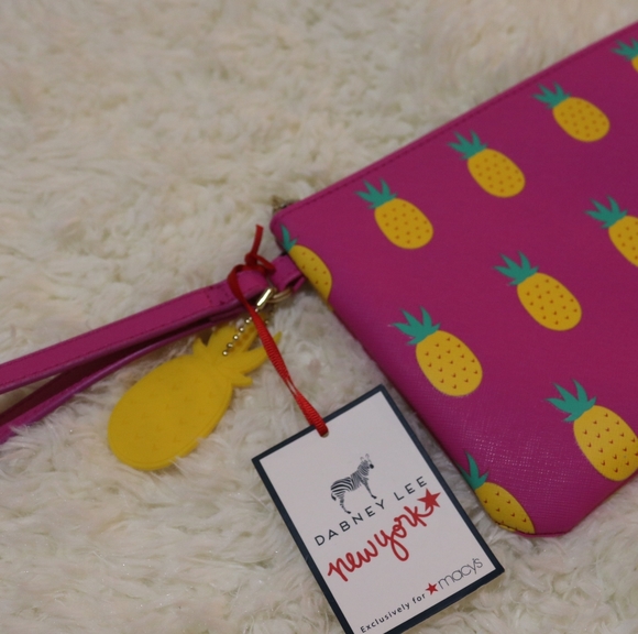 Dabney Lee pink pineapple zipper multi purpose bag - Picture 2 of 5